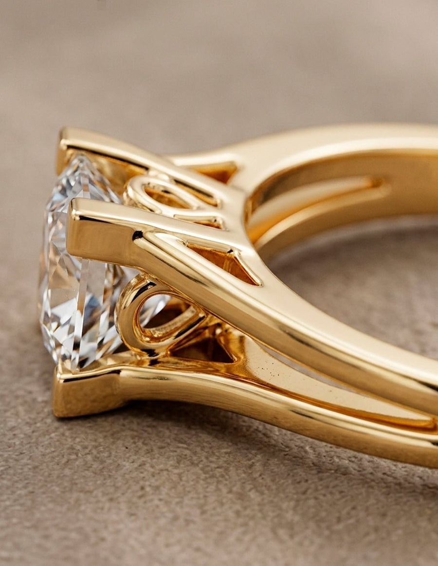 Anillo de Compromiso - solitario - AMORE73-PR-CZ