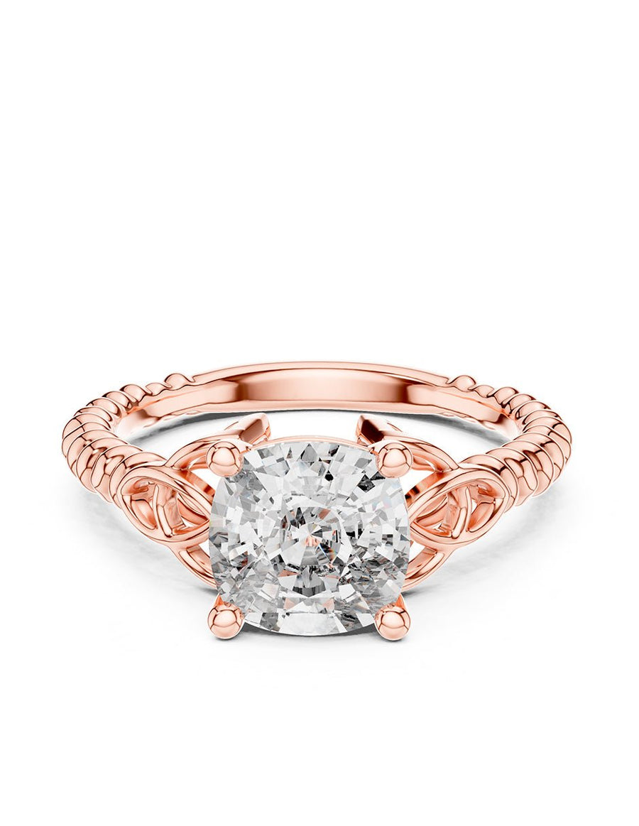 Anillo de compromiso - solitario - AMORE74-CU-LG