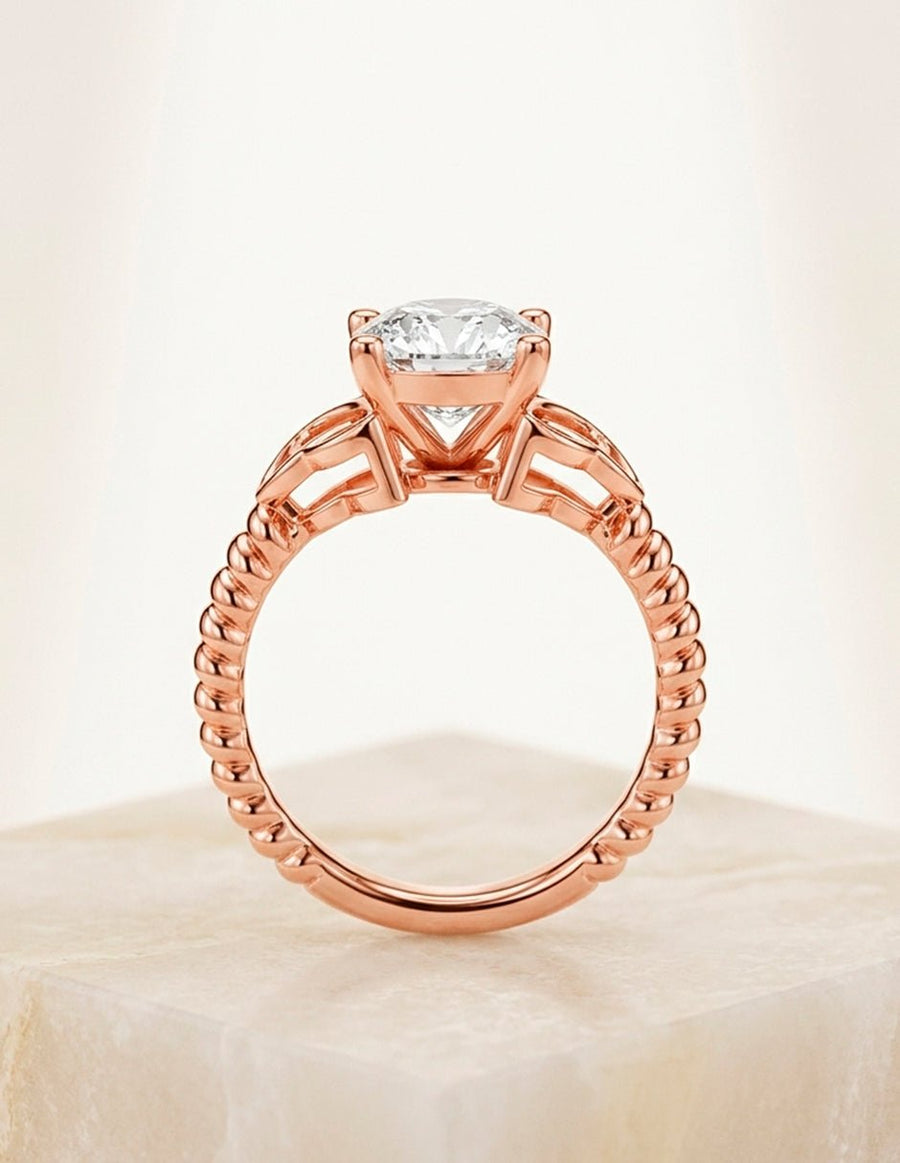 Anillo de compromiso - solitario - AMORE74-CU-LG