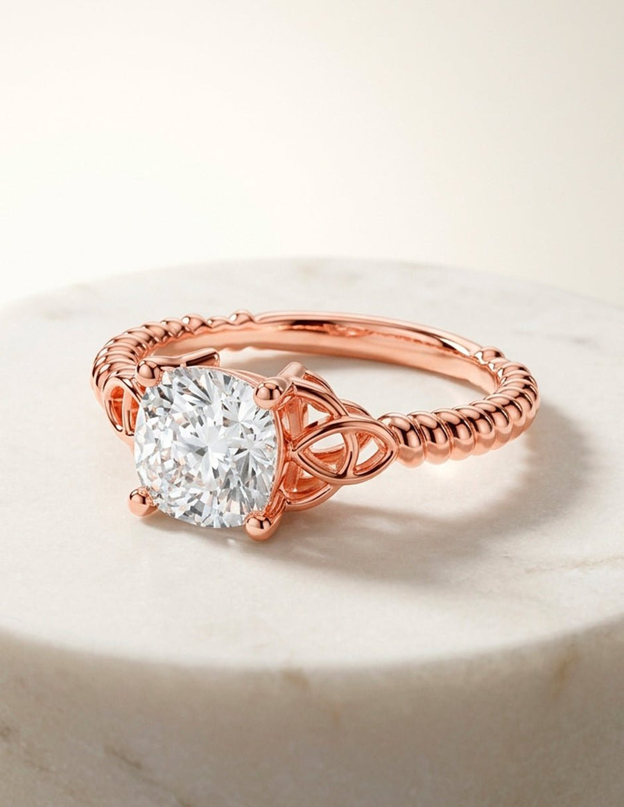 Anillo de compromiso - solitario - AMORE74-CU-LG