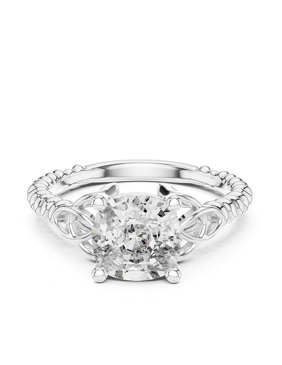 Anillo de Compromiso - solitario - AMORE74-CU-CZ