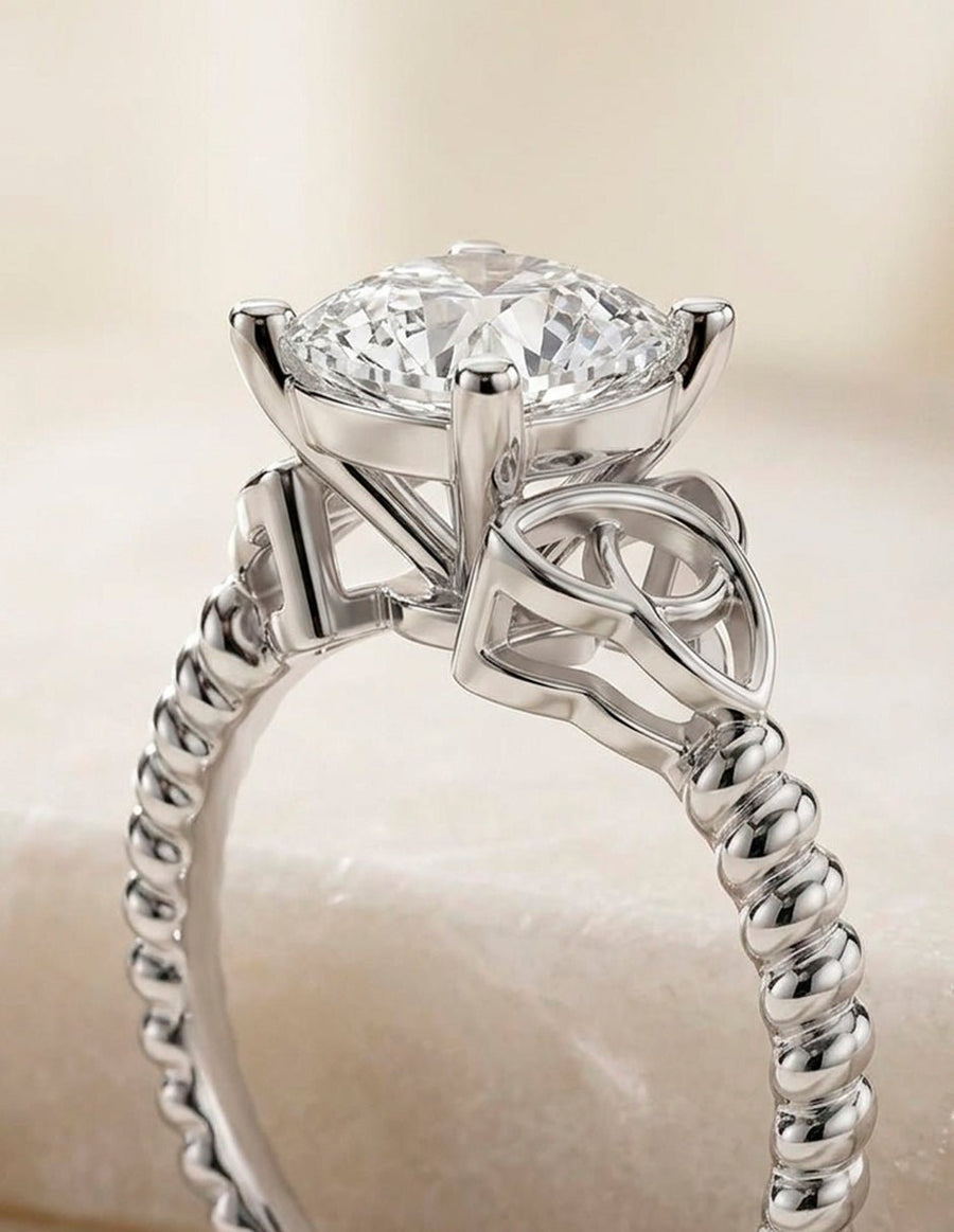 Anillo de compromiso - solitario - AMORE74-CU-LG