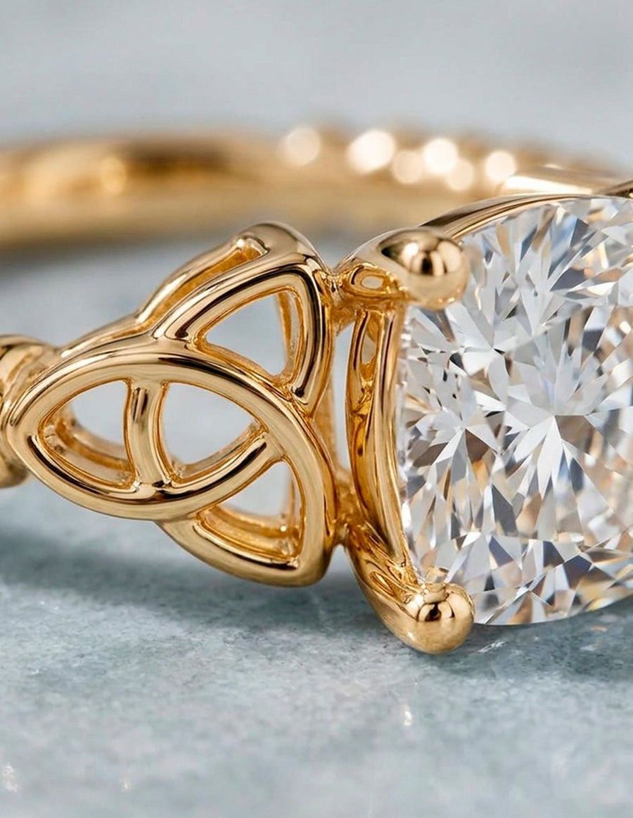 Anillo de compromiso - solitario - AMORE74-CU-LG