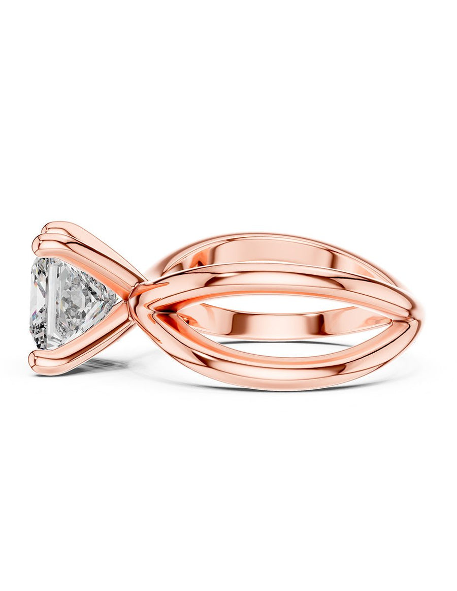Anillo de Compromiso - solitario - AMORE75-PR-CZ