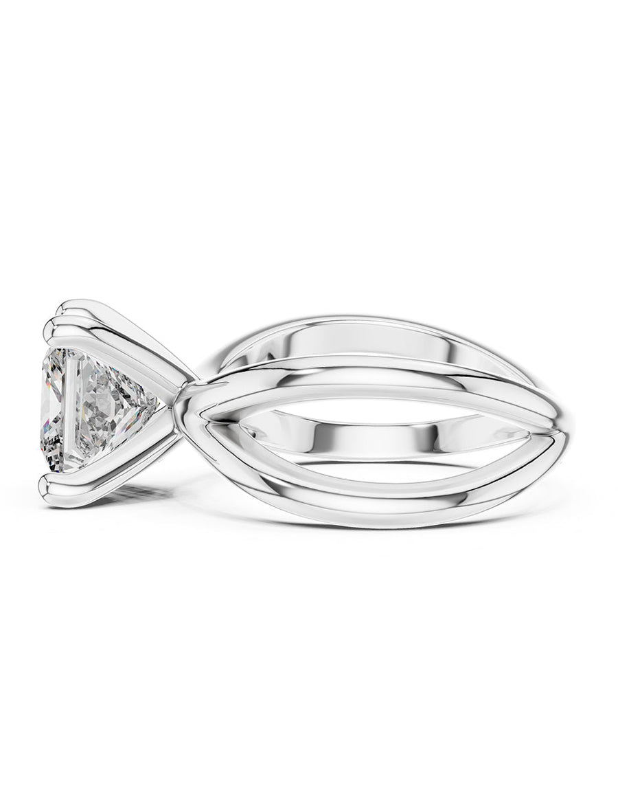 Anillo de Compromiso - solitario - AMORE75-PR-CZ