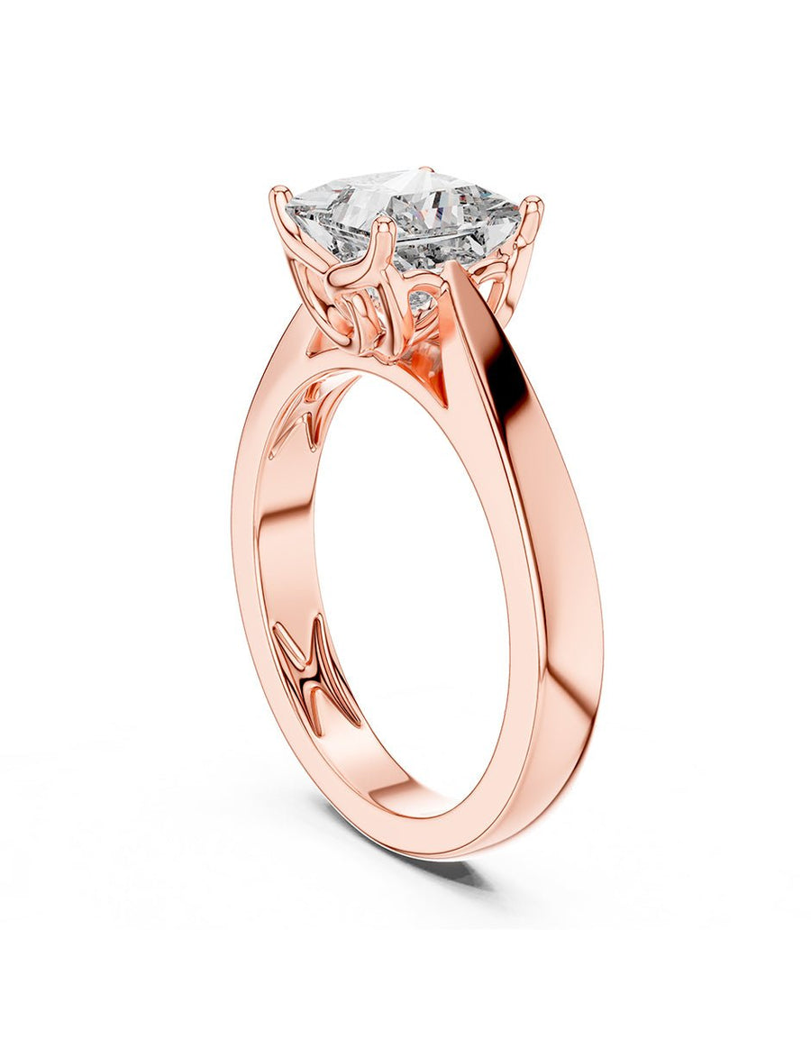 Anillo de Compromiso - solitario - AMORE76-PR-CZ