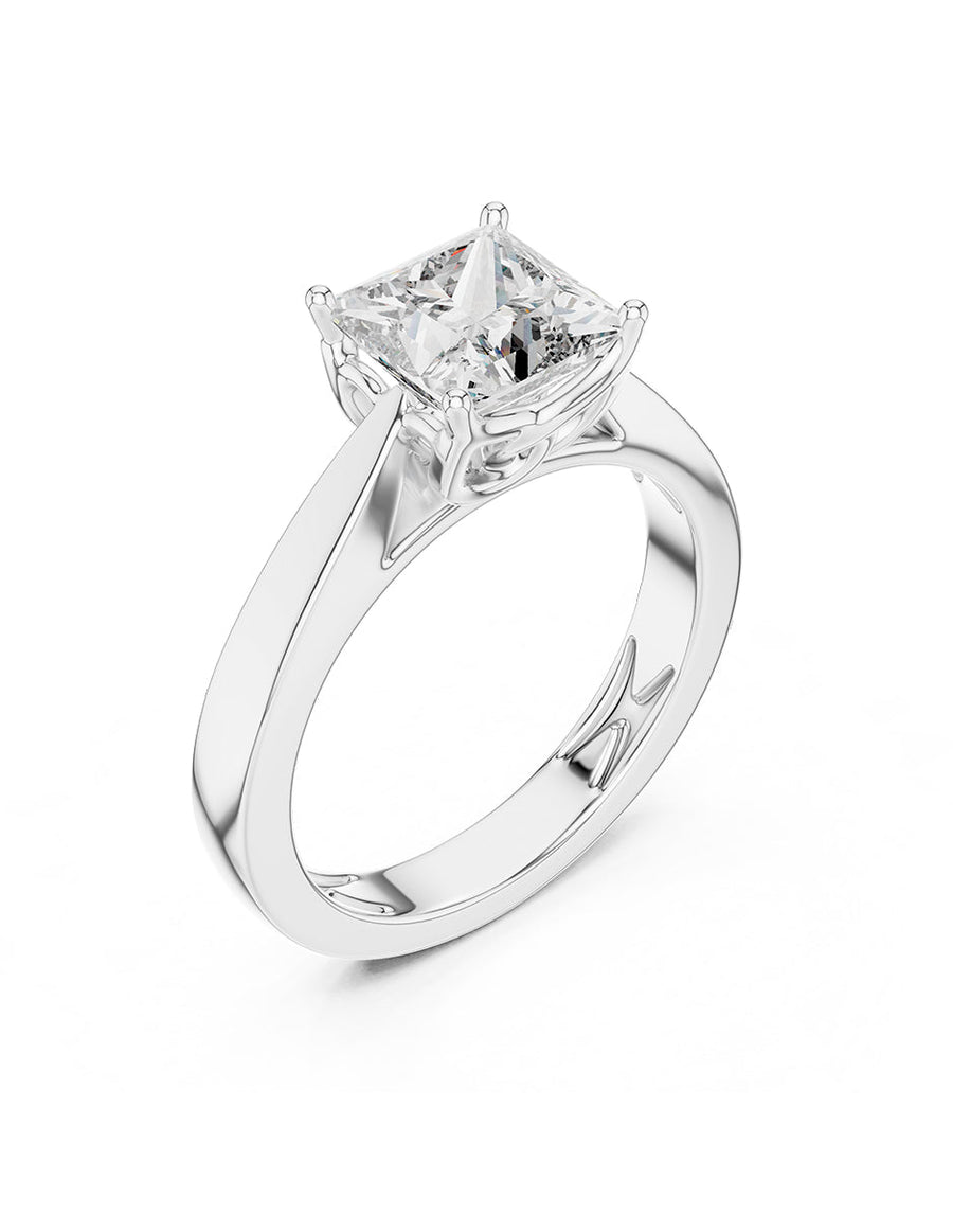 Anillo de Compromiso - solitario - AMORE76-PR-CZ
