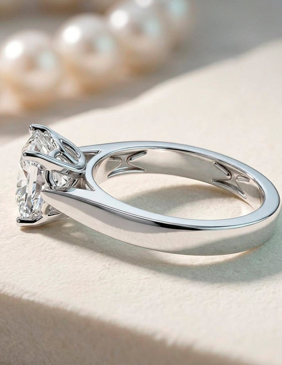 Anillo de Compromiso - solitario - AMORE76-PR-CZ