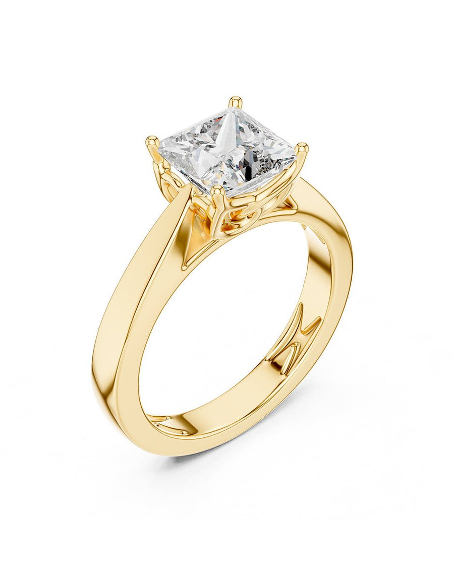 Anillo de Compromiso - solitario - AMORE76-PR-CZ