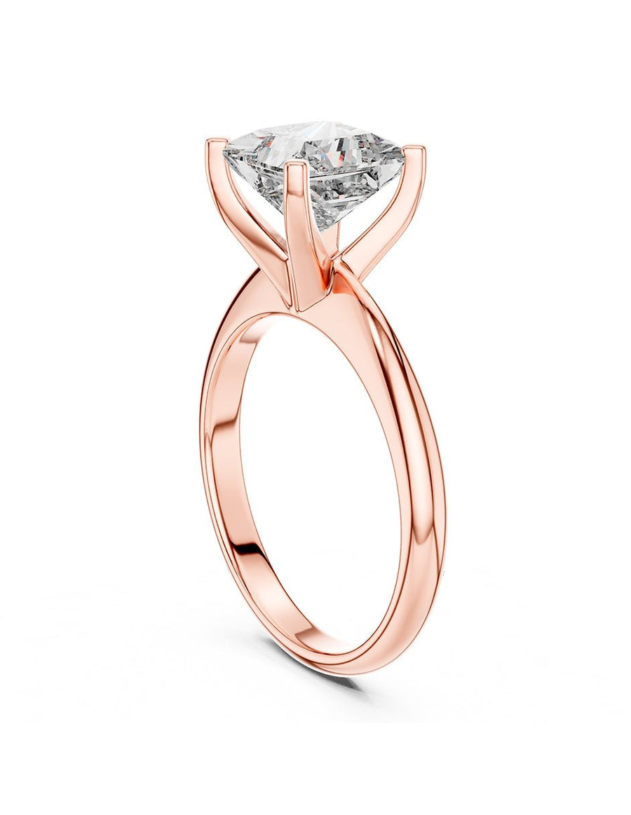 Anillo de compromiso - solitario - AMORE77-PR-LG