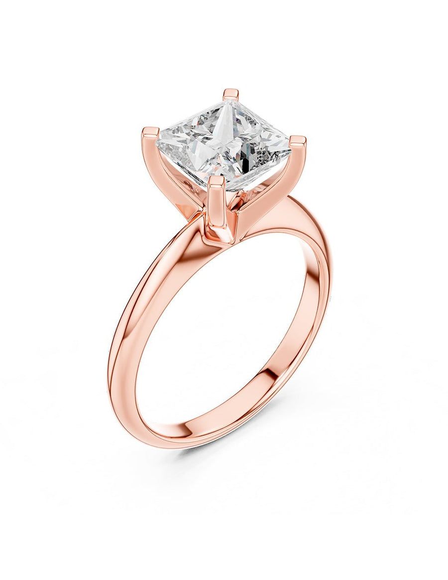 Anillo de compromiso - solitario - AMORE77-PR-LG