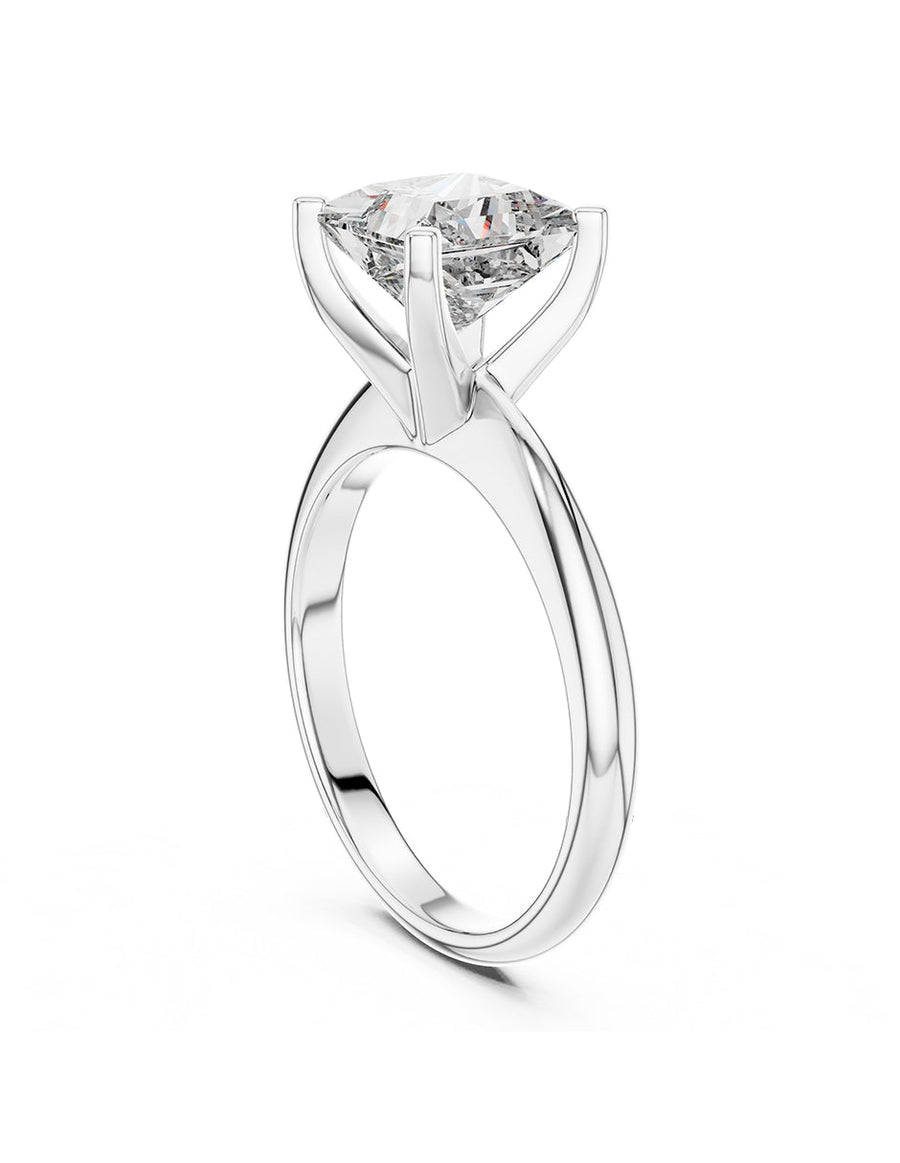 Anillo de compromiso - solitario - AMORE77-PR-LG