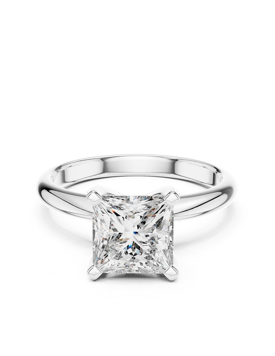 Anillo de compromiso - solitario - AMORE77-PR-LG