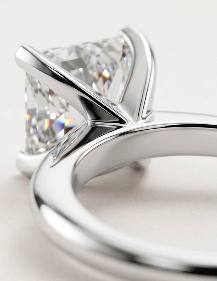 Anillo de compromiso - solitario - AMORE77-PR-LG