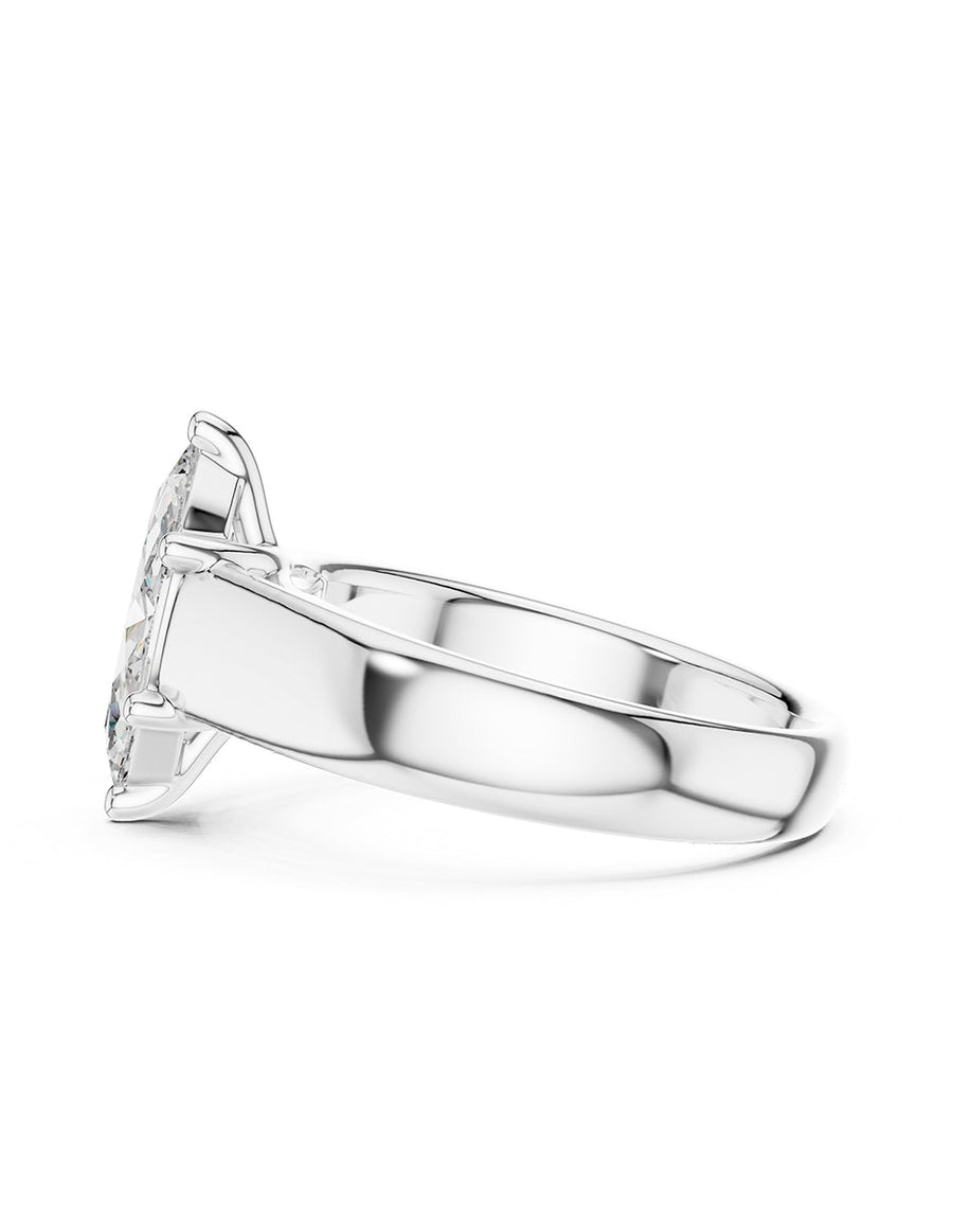 Anillo de Compromiso - solitario - AMORE78-MQ-CZ