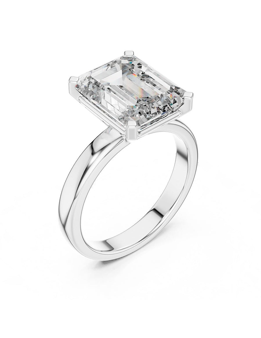Anillo de compromiso - solitario - AMORE79-EM-LG