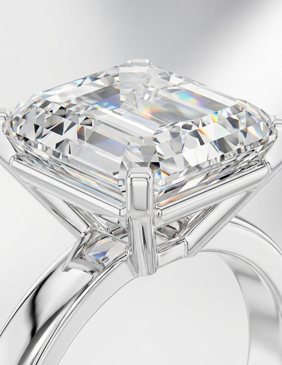 Anillo de compromiso - solitario - AMORE79-EM-LG