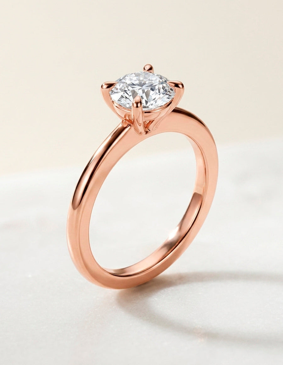Anillo de Compromiso - solitario - AMORE8-RD-CZ