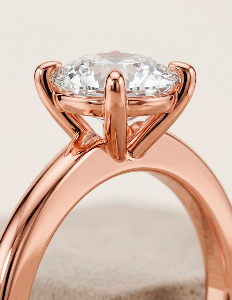 Anillo de Compromiso - solitario - AMORE8-RD-CZ