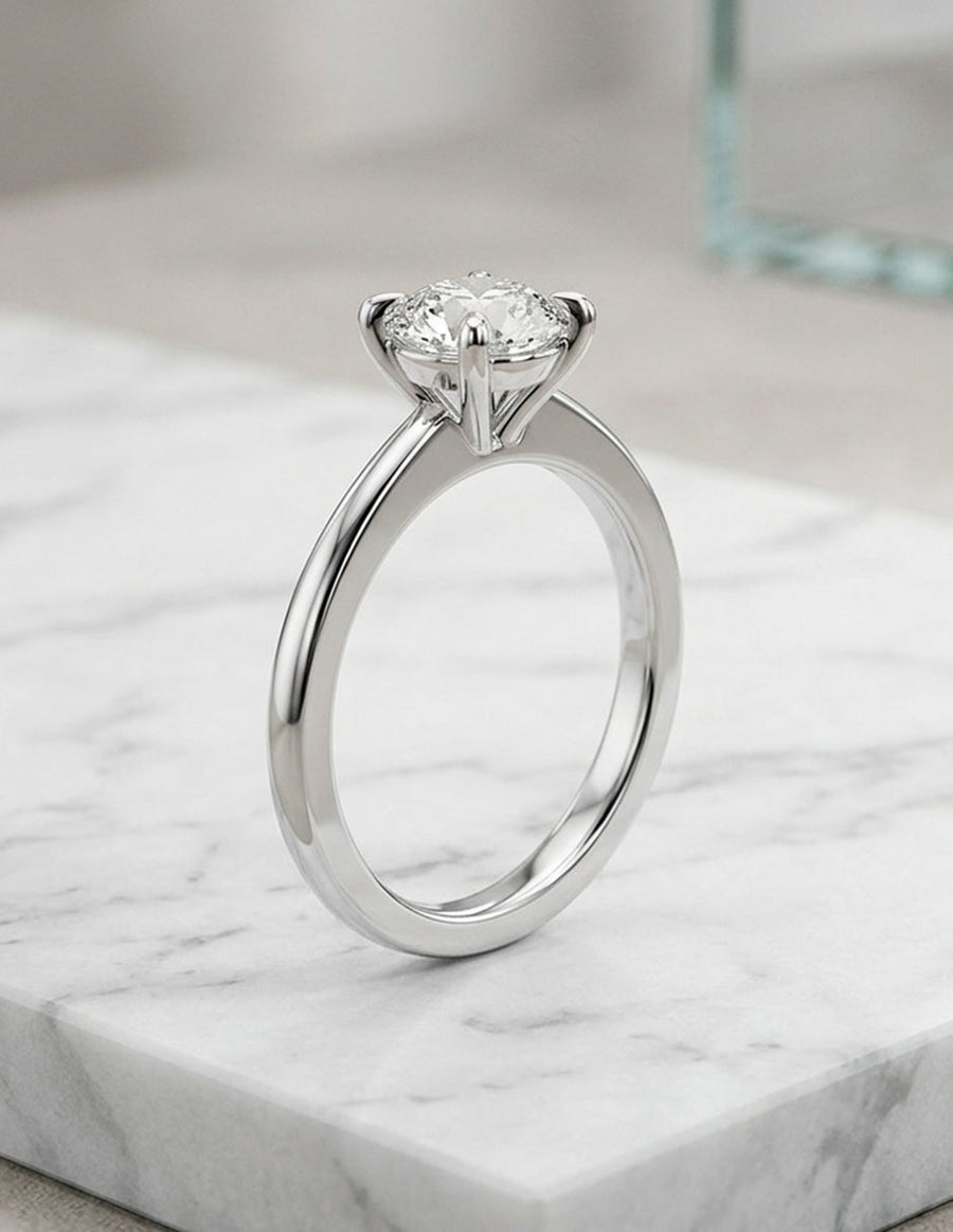 Anillo de Compromiso - solitario - AMORE8-RD-CZ