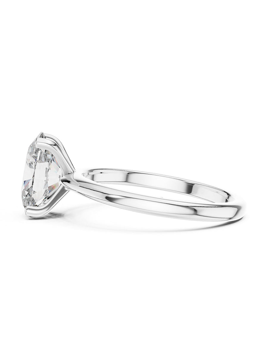 Anillo de compromiso - solitario - AMORE80-OV-LG
