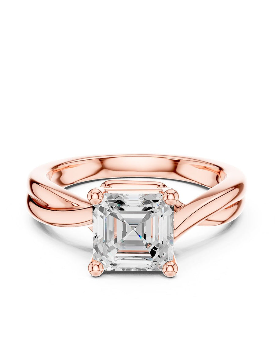 Anillo de compromiso - solitario - AMORE81-AS-LG