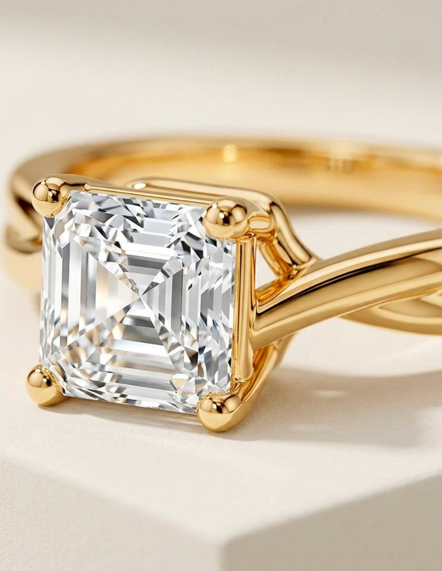 Anillo de compromiso - solitario - AMORE81-AS-LG