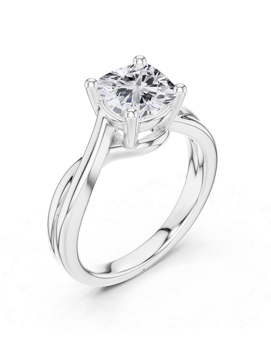 Anillo de compromiso - solitario - AMORE81-CU-LG