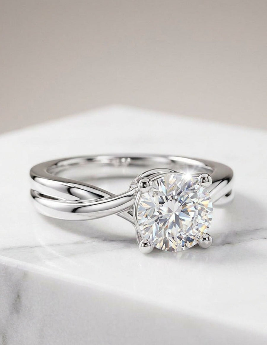 Anillo de compromiso - solitario - AMORE81-CU-LG