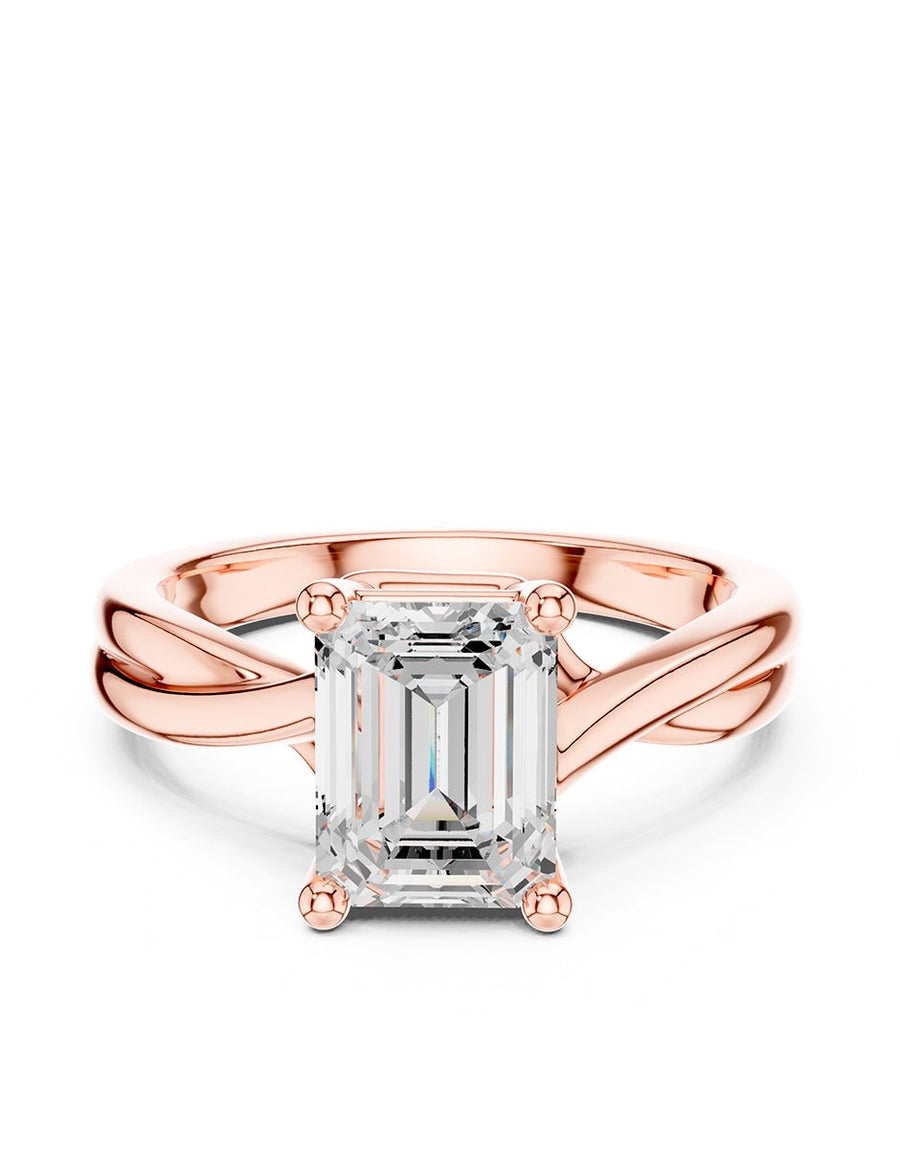 Anillo de Compromiso - solitario - AMORE81-EM-CZ