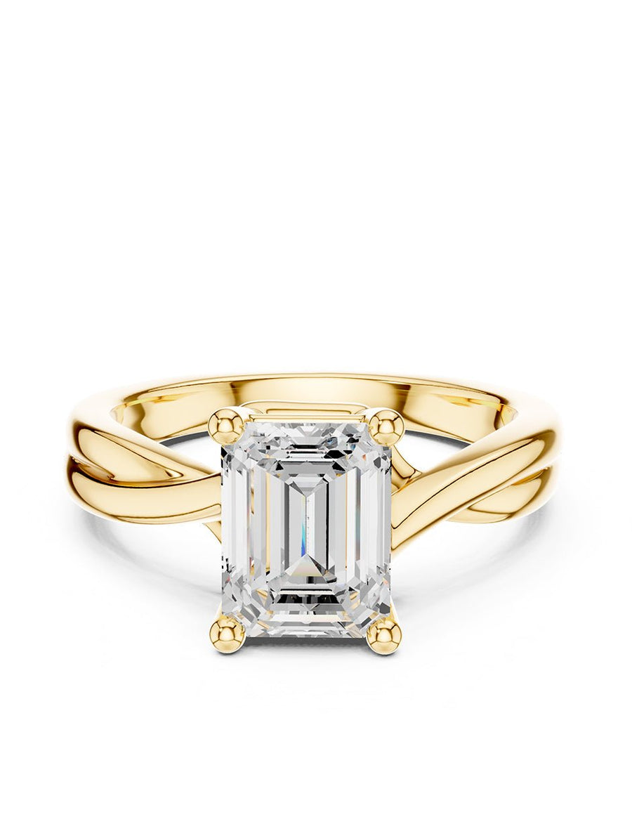 Anillo de Compromiso - solitario - AMORE81-EM-CZ