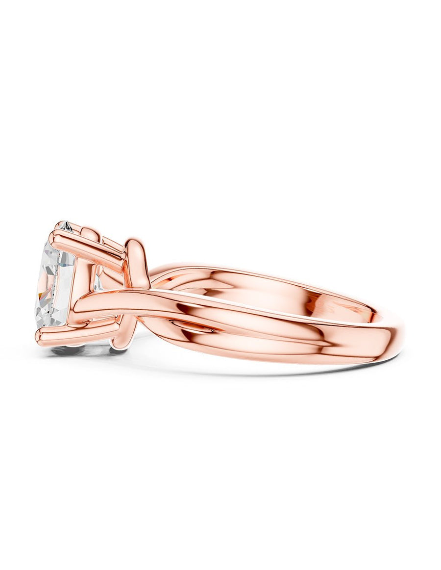 Anillo de compromiso - solitario - AMORE81-OV-LG