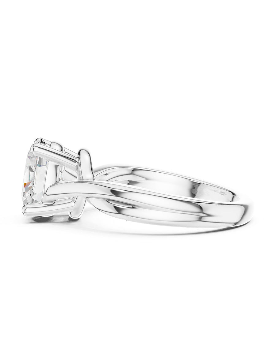 Anillo de compromiso - solitario - AMORE81-OV-LG