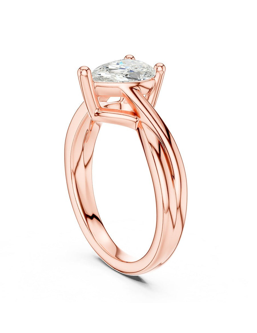 Anillo de compromiso - solitario - AMORE81-PE-LG