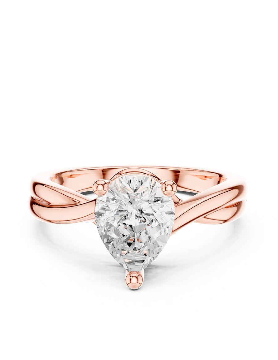 Anillo de compromiso - solitario - AMORE81-PE-LG
