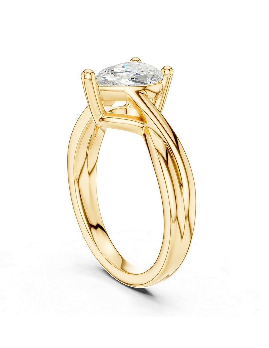 Anillo de compromiso - solitario - AMORE81-PE-LG