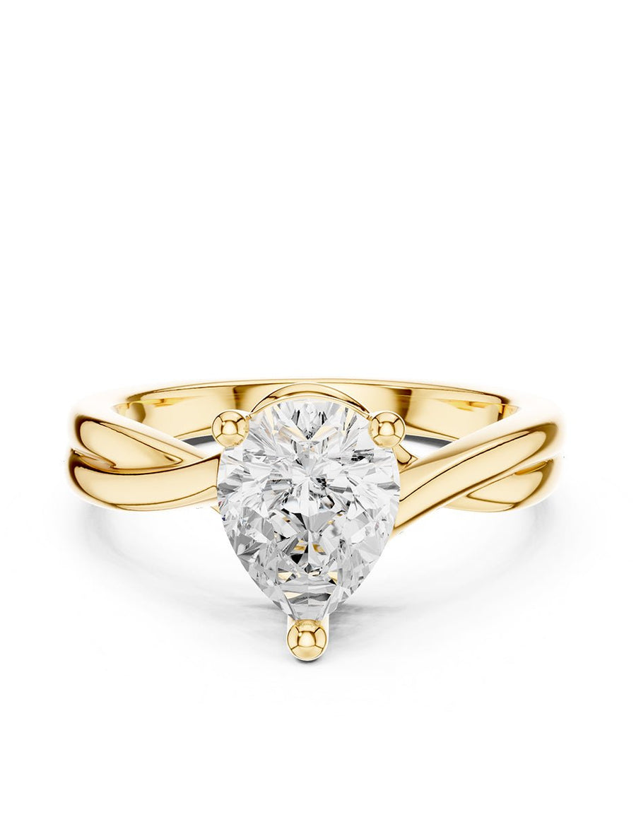 Anillo de compromiso - solitario - AMORE81-PE-LG