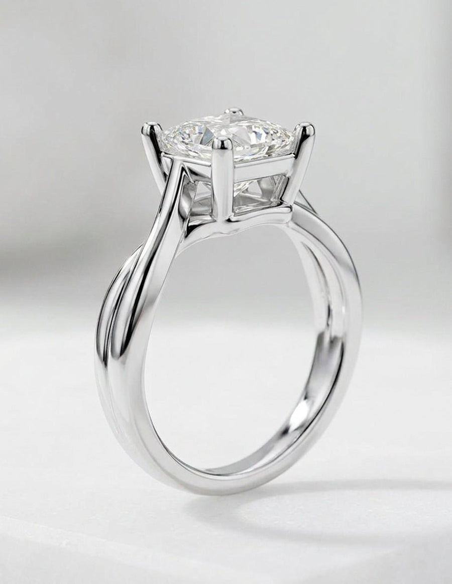 Anillo de compromiso - solitario - AMORE81-PR-LG