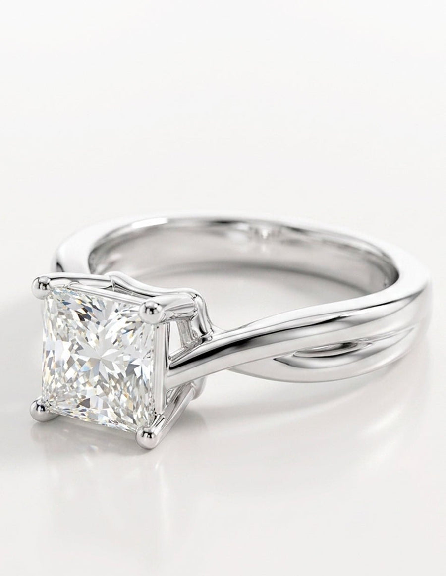 Anillo de compromiso - solitario - AMORE81-PR-LG