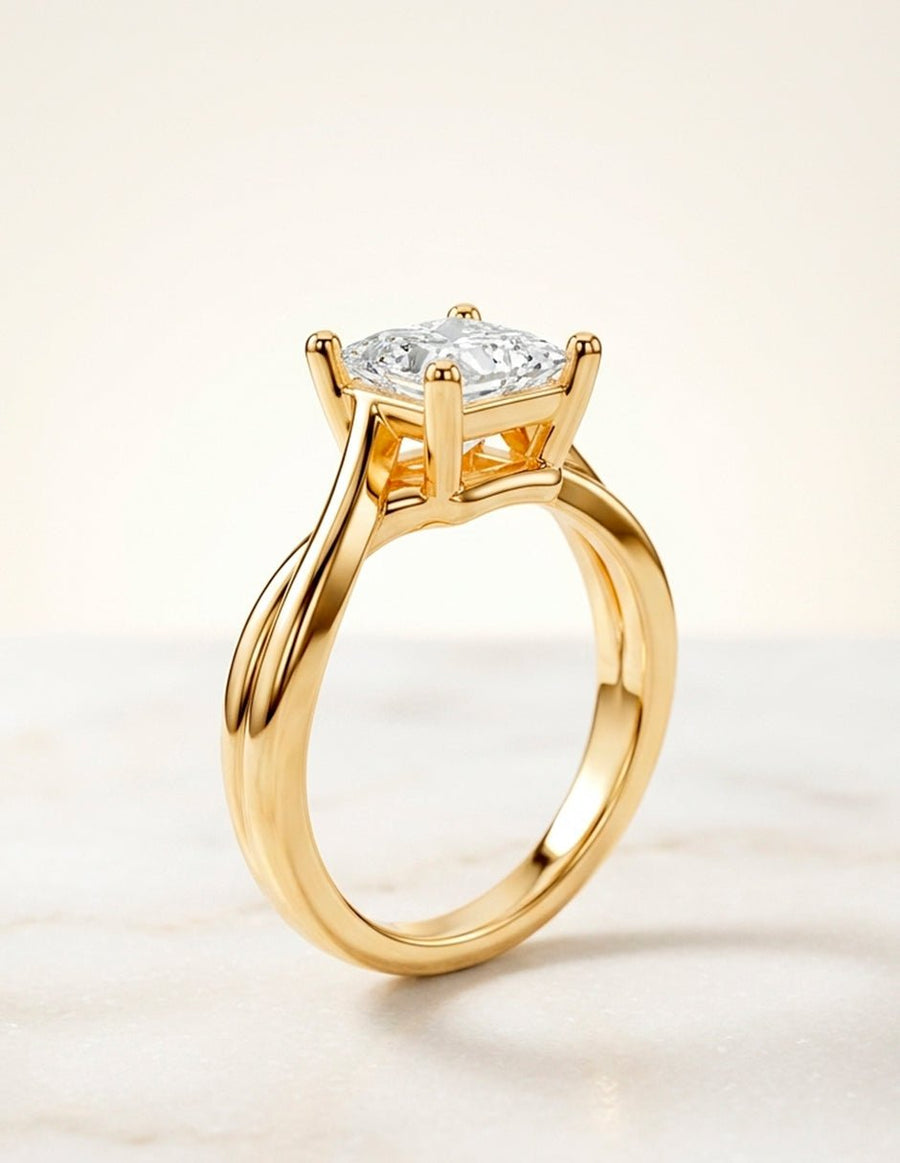 Anillo de compromiso - solitario - AMORE81-PR-LG