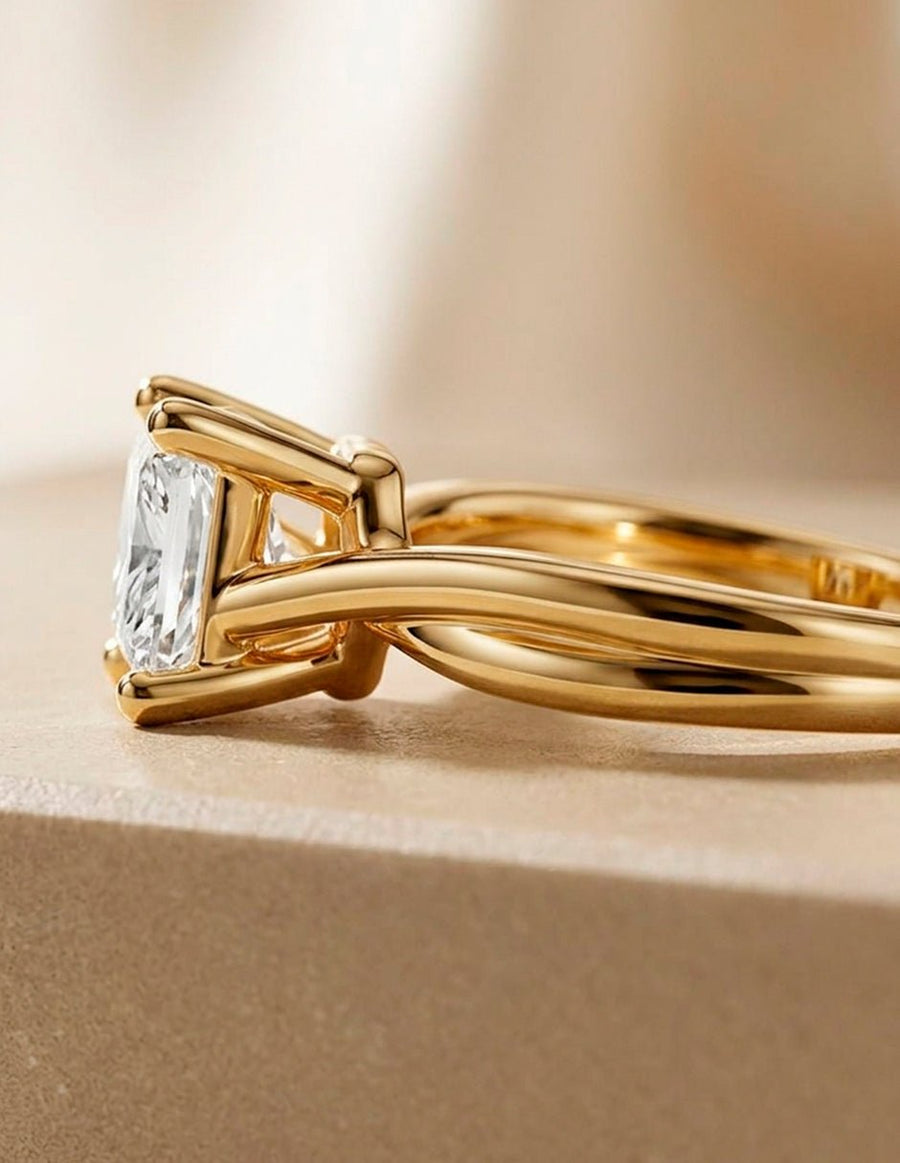 Anillo de compromiso - solitario - AMORE81-PR-LG