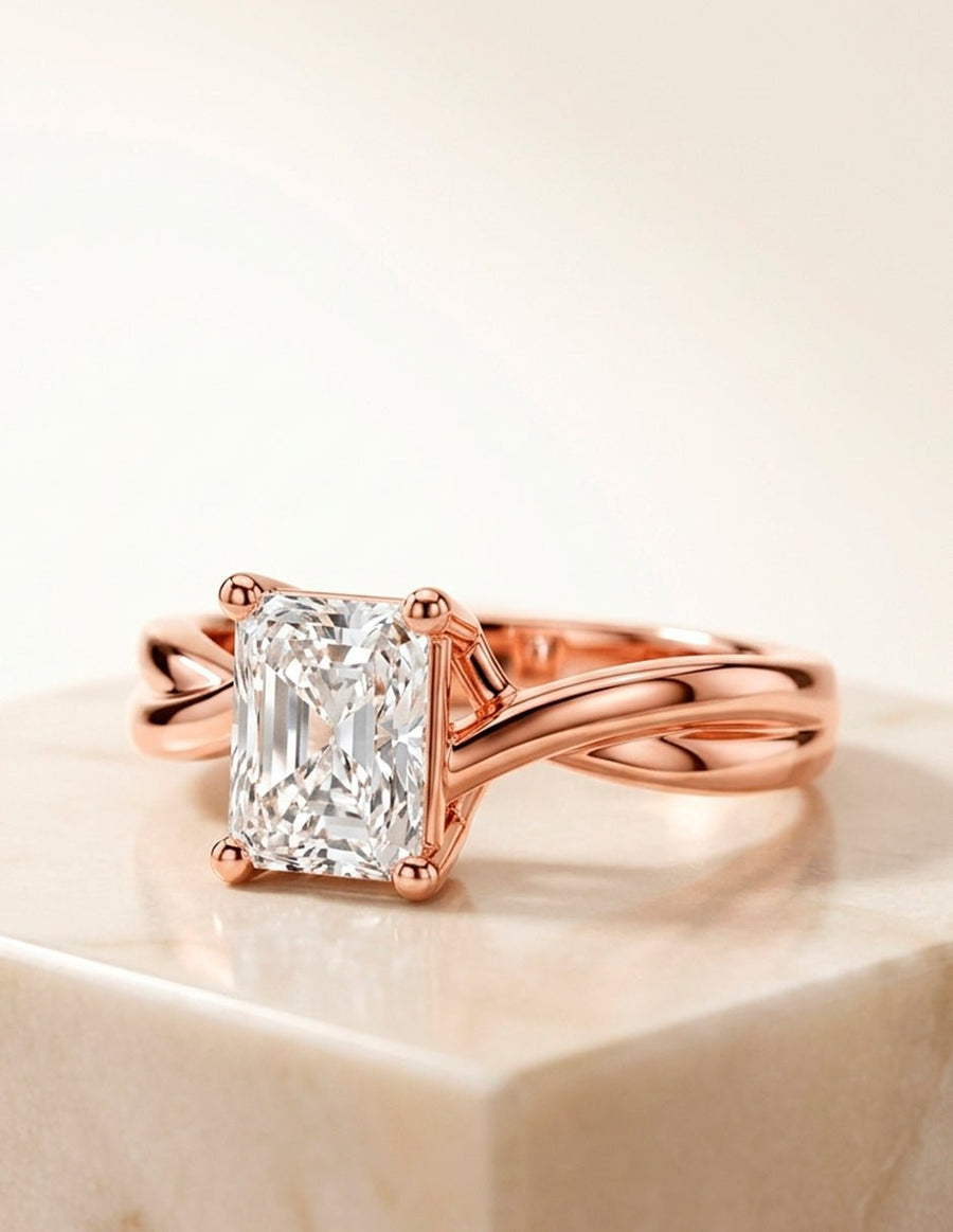 Anillo de Compromiso - solitario - AMORE81-RA-CZ