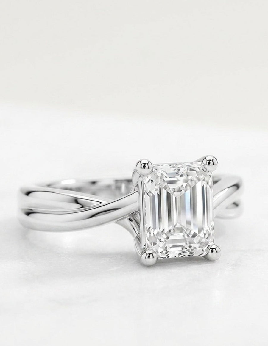 Anillo de Compromiso - solitario - AMORE81-RA-CZ