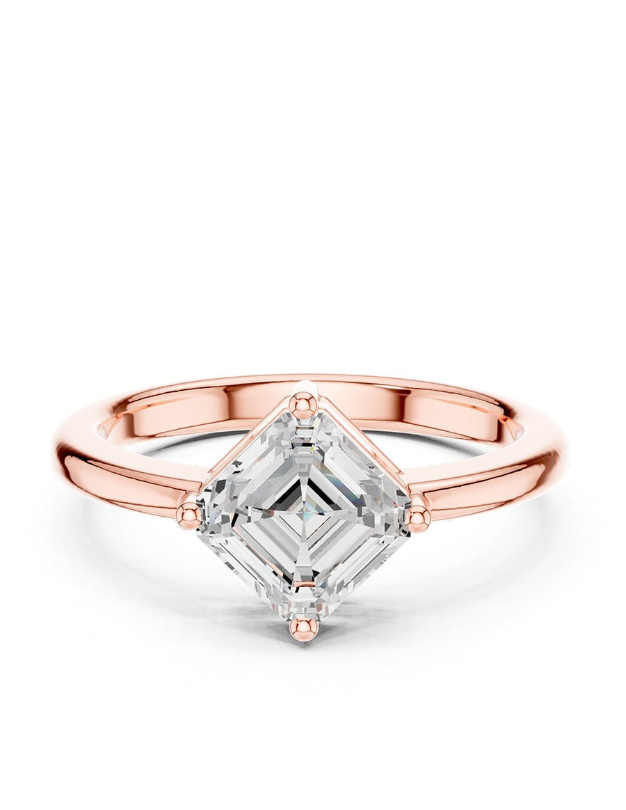 Anillo de Compromiso - solitario - AMORE84-AS-CZ