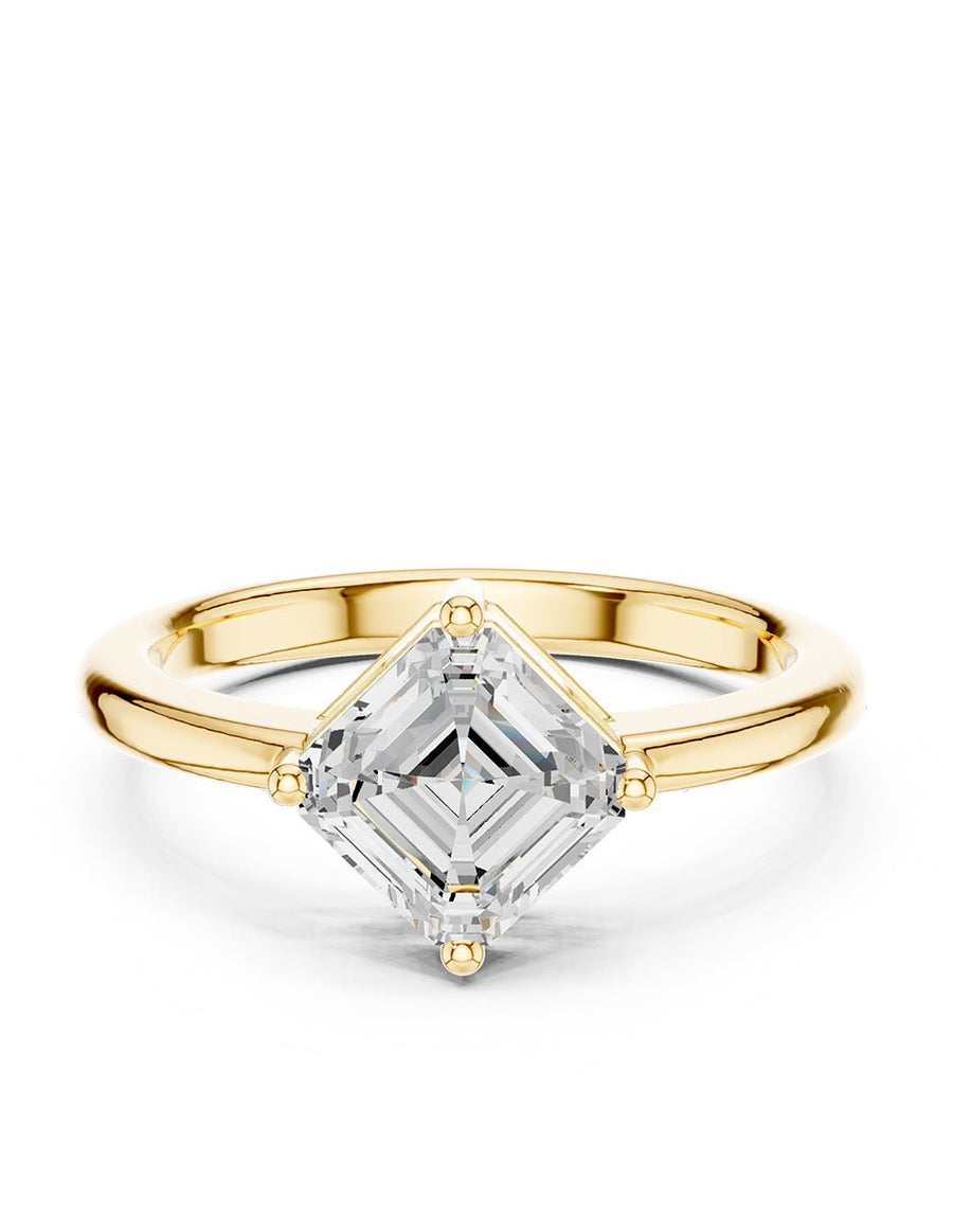 Anillo de Compromiso - solitario - AMORE84-AS-CZ