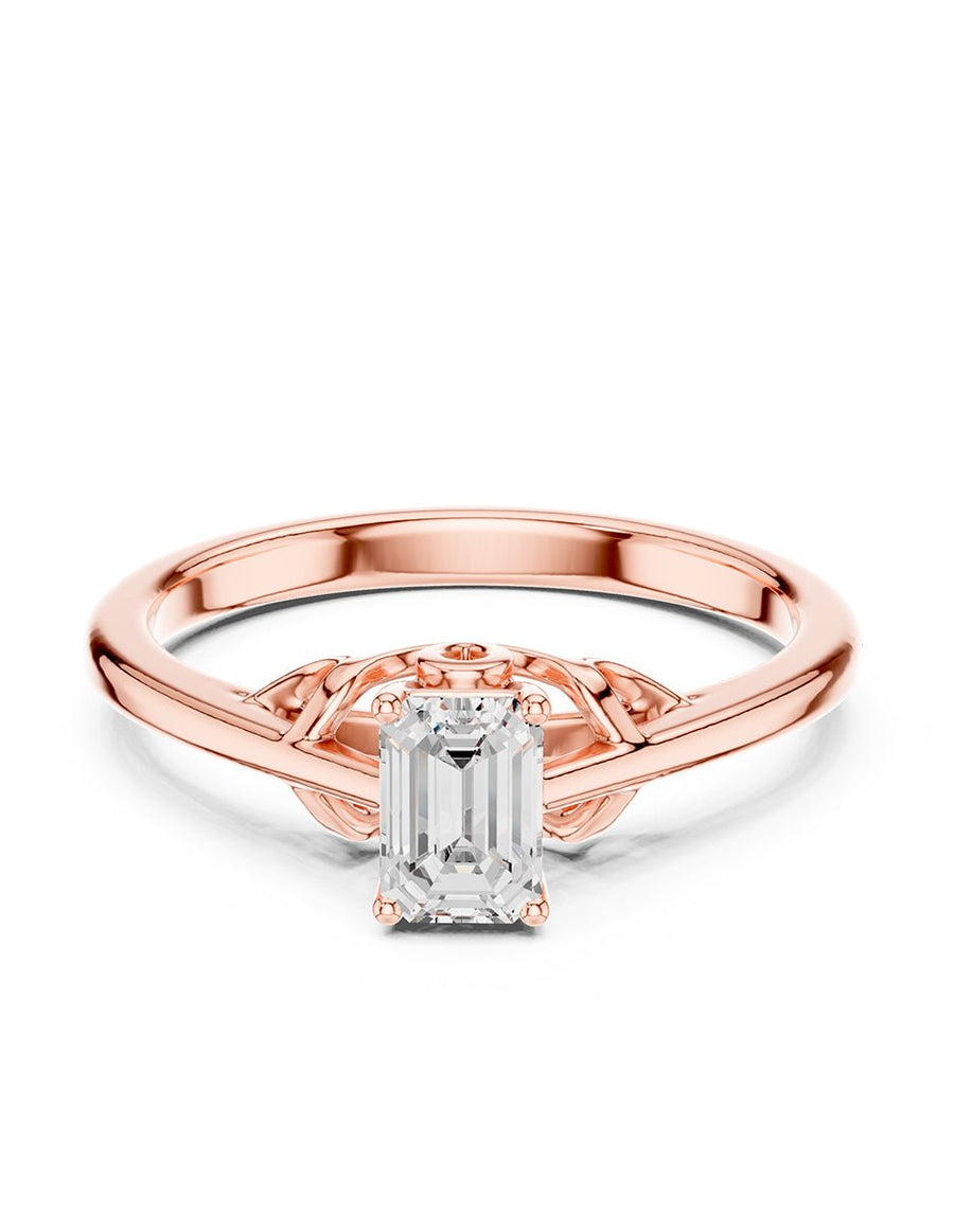 Anillo de Compromiso - solitario - AMORE85-EM-CZ