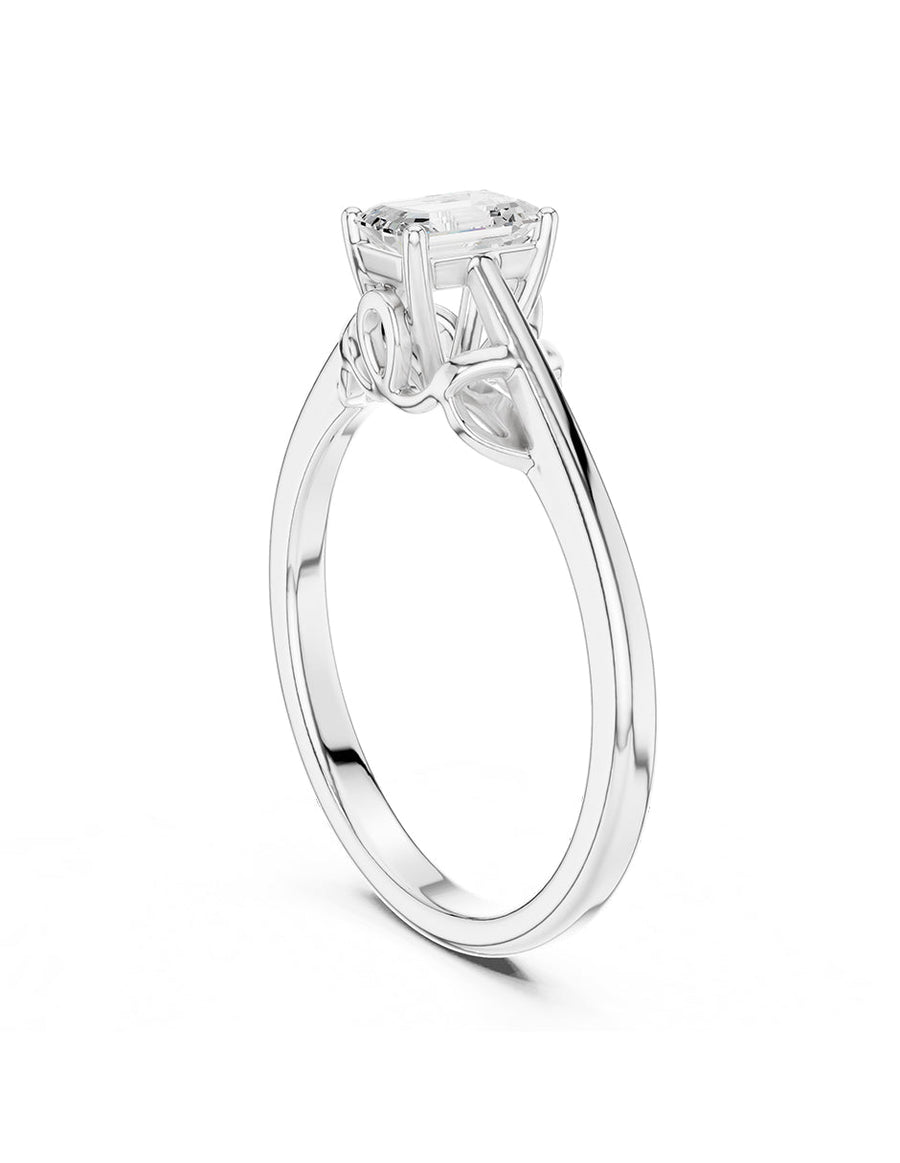 Anillo de Compromiso - solitario - AMORE85-EM-CZ