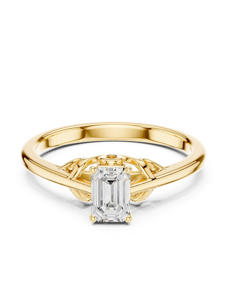 Anillo de Compromiso - solitario - AMORE85-EM-CZ