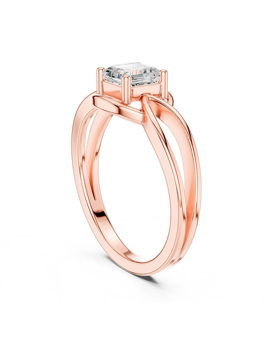Anillo de Compromiso - solitario - AMORE86-AS-CZ