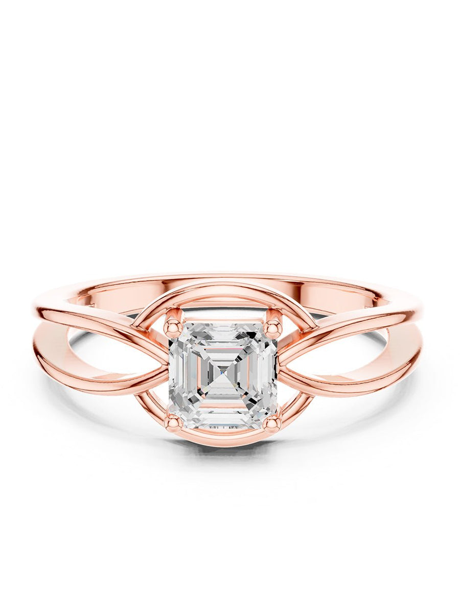 Anillo de Compromiso - solitario - AMORE86-AS-CZ
